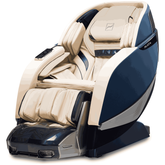 Bodyfriend Palace II massage chair in Atlantic Blue, front view -Recovathlete